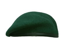 Laulhère Military (Commando) Small Crown beret (Royal Marine Green)  Merino Wool