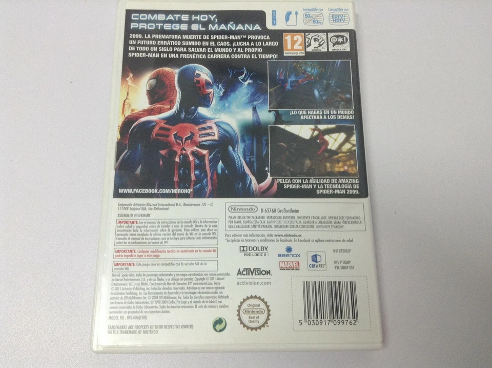 SPIDER-MAN EDGE OF TIME . Pal España . Envio  Certificado . Paypal, foto 2 de 3