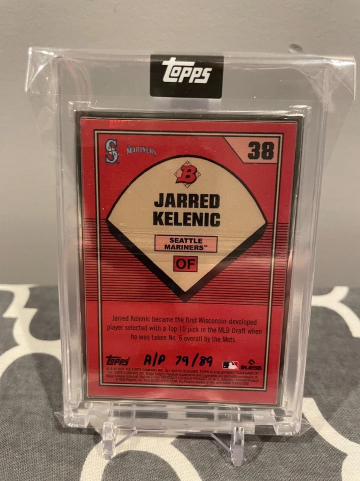 JARRED KELENIC | 2021 Topps X Bowman 1989 SHORE #38 AP Artist Proof AP 79/89 RC - Image 2 of 2