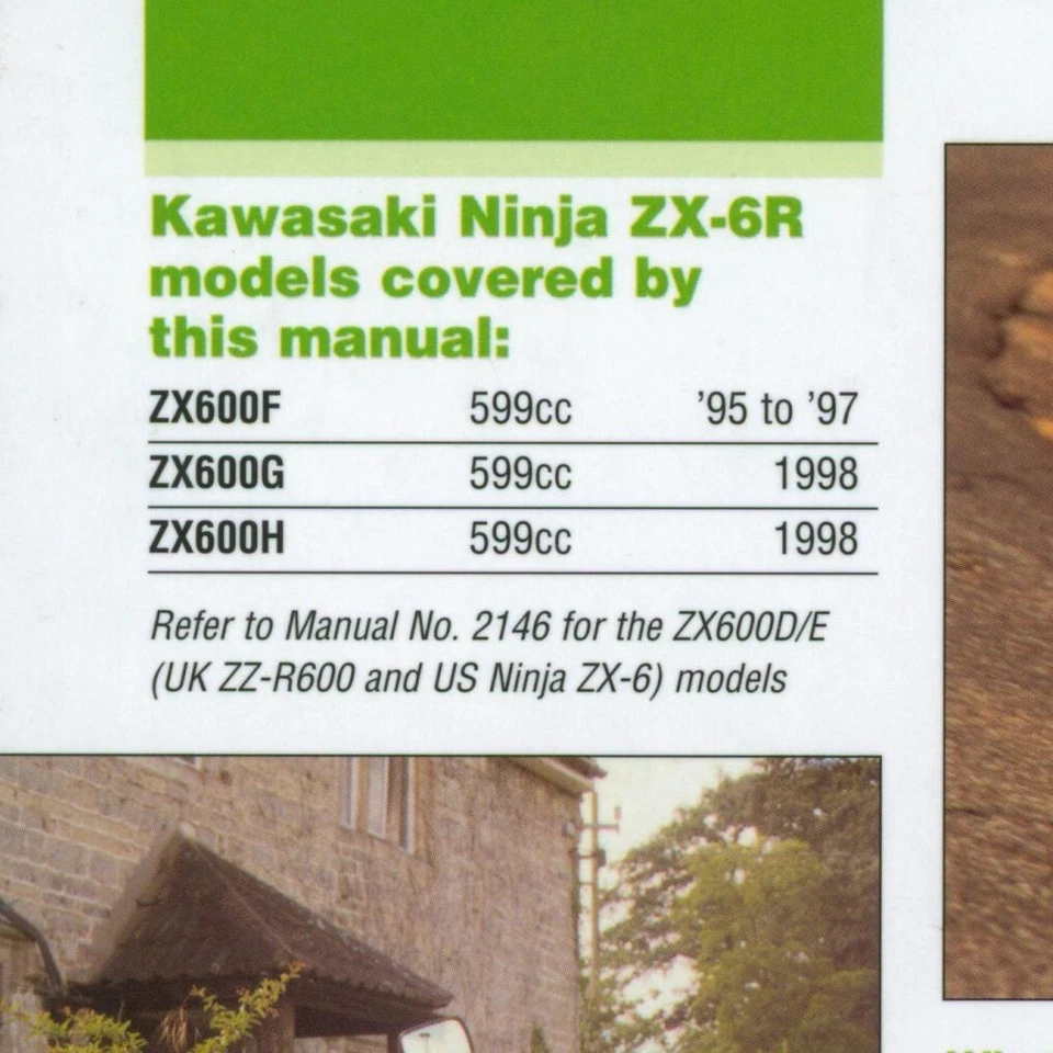 Libro de reparación manual Kawasaki ZX6R (95-98) Haynes Shop ZX 600 ZX-6R Ninja 599 FN53 Foto 3 de 4