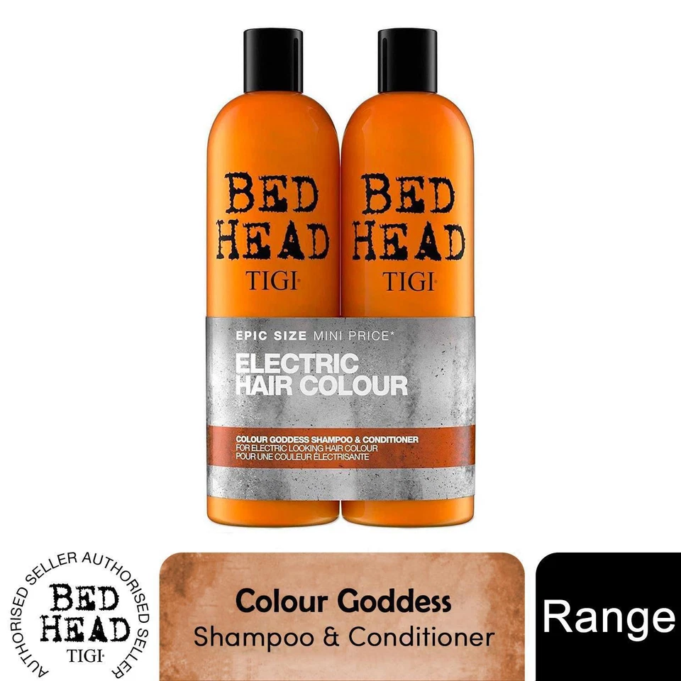 Bed Head by TIGI Shampoo & Conditioner Colour Goddess for Coloured Hair, 750ml