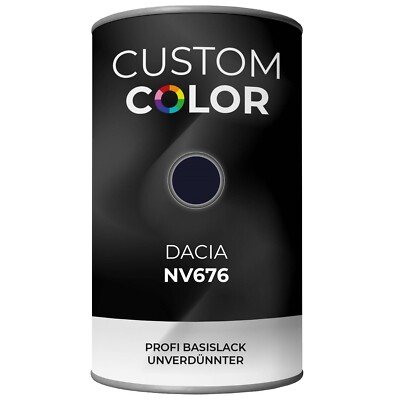 Custom Color 1 Liter Basislack für Dacia Renault NV676 Autolack unverdünnter 1:1