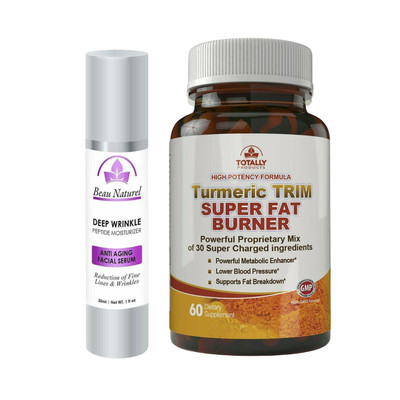 Anti-Aging Cream Facial Moisturizer Turmeric Curcumin Fat Burn Weight Loss Pills