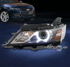 For 2015-2020 Chevy Impala [HID] LED Halo Projector Headlight Chrome Driver Left