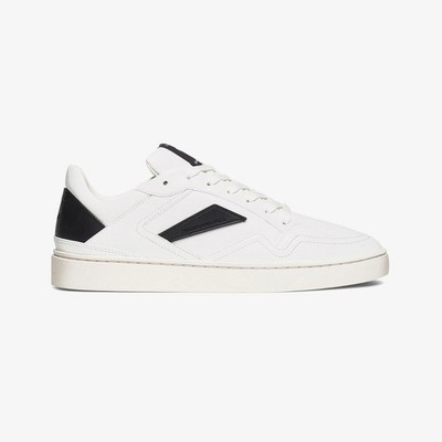 Thousand Fell Men s Shoes 10.5 Low Top Court Lace Up White-Black NWB