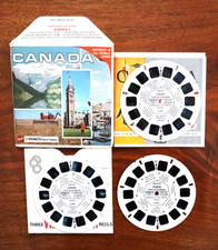 VIEW-MASTER CANADA SAWYERS G1 ENVELOPE STYLE WITH BOOKLET, A090 3 REEL SET