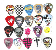20 PCS Guitar Picks Acoustic Electric Plectrums Assorted Colors