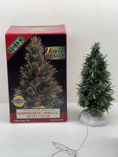 Lemax 6" Fibre Optics Shimmering Spruce Multi Color New In Box !