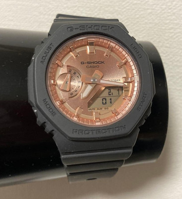 Casio G-SHOCK GMA-S2100MD-1A Mid-Size Black Rose Gold CasiOak Excellent Mod 5611