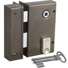 Serrure en Applique Ouverture Gauche Tirant et Poussant verticale-VACHETTE