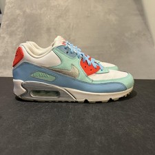 Nike Air Max 90 Shoes Youth Size 6.5Y Bleached Turquoise GS Running 724882-301