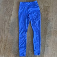 Fabletics Motion365 High-Waist Blue Workout Leggings Small no front seam