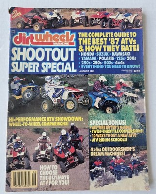 Dirtwheels Magazine: Vintage Issue August 1987... Shootout Super Special!
