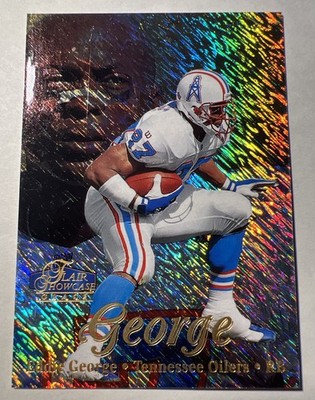 1998 Eddie George Titans Oilers Sec 2 Row 1 Seat 12 Fleer Flair Showcase NM-MT