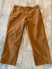 Nike Life Skateboard SB Mens Pants 38 Chinos Loose Fit DV9036-270 Brown Khaki