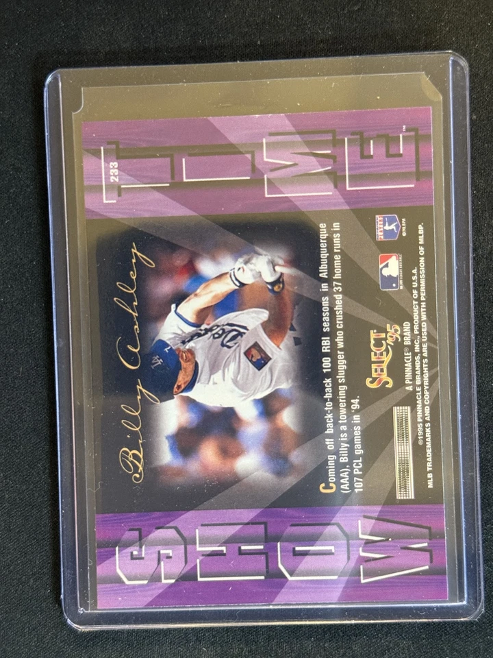 1995 Select #233 Billy Ashley Artist's Proofs - Image 2 of 2