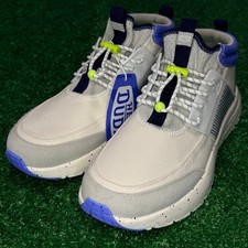 Zapatilla deportiva Hey Dude Sirocco Mid para mujer 9 blanca gris azul claro nueva sin caja