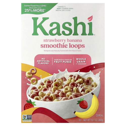 Smoothie Loops Cereal, Strawberry Banana, 12.7 oz (360 g)