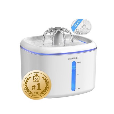 Cat Water Fountain,84oz/2.5L Pet Cat Fountain   Ultra Quiet Upgraded Automati...