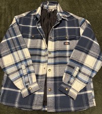 Dickies BNWOT Pedro Bay Checked Jacket Blue Slightly Oversized Size Small