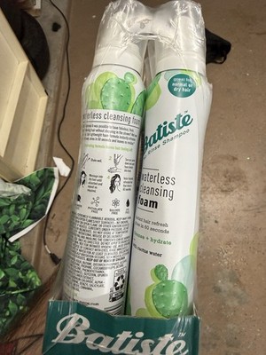 Lot of 6: Batiste No Rinse Shampoo Waterless Cleansing Foam 3.6oz NIP normal-dry