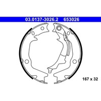 Bremsbackensatz Feststellbremse ATE 03.0137-3026.2 FüR Kia Hyundai Soul I I20
