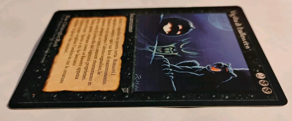 MTG 1x Legends black rare MP Italian FBB All Hallow's Eve - Reserved List - Image 4 of 4