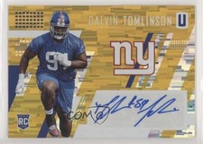 2017 Unparalleled Class of Rookie Yellow Wind Chimes Dalvin Tomlinson Auto n1u
