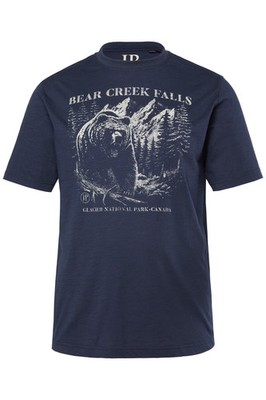 JP 1880 Herren große Größen T Shirt Halbarm Brustprint 842393