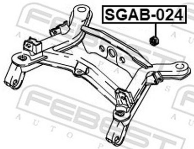 For FEBEST SGAB-024 REAR DIFFERENTIAL BUSHING