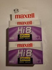 4 Maxell P6-120 XRM Hi 8 120 Min Video Cassette Camcorder NEW