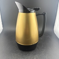 Vintage Gold Thermal Coffee Carafe Server No 452 Made In Hong Kong