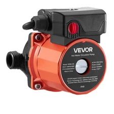 Hot Water Circulation Pump 10GPM 3-Speed 0.13HP 110-120V for Heater System Home