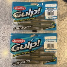 2 Packs Berkley Gulp Saltwater 4” Swimmow Pepper Prawn