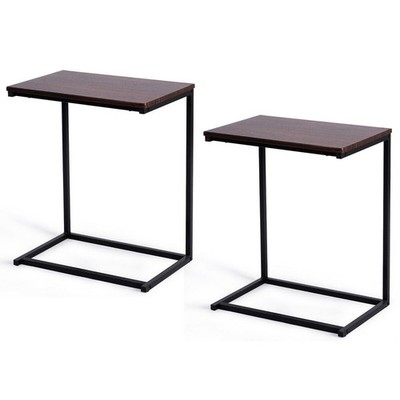 2PCS Sofa Side End C Table 26'' Laptop Holder Multiple Stand Desk Notebook Beside