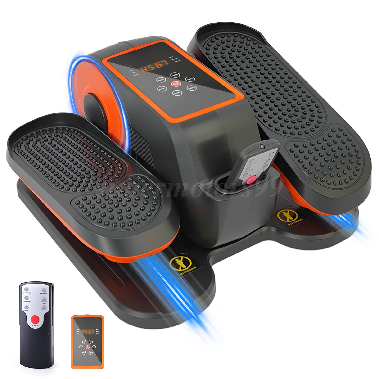 15 Speed Ellipse Leg Exerciser for Seniors Under Desk Elliptical Machine Remote