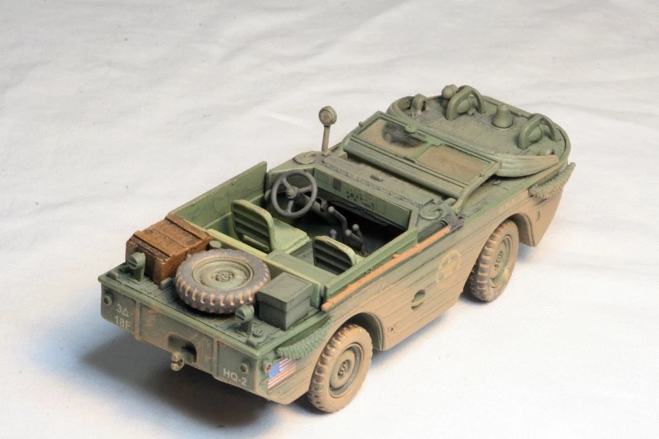 Forces of Valor 1/32 WW2 US Duck Jeep AND Two diecast Palm Trees - Image 3 of 4