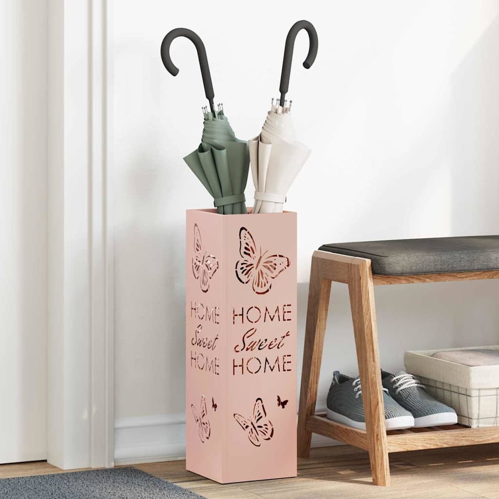 Supporto Ombrellone Design Rosa 49cm Metallo - Arredo Ingresso Chic