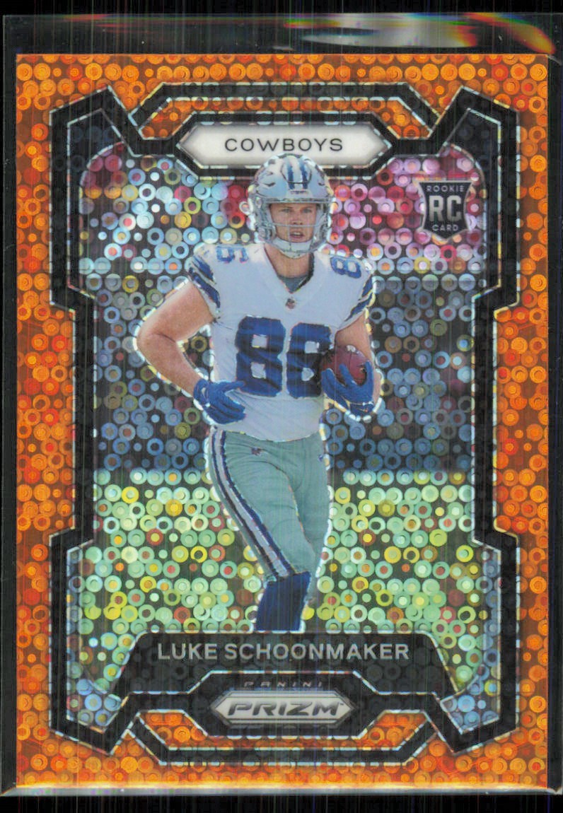 2023 Panini Prizm Orange Disco Luke Schoonmaker Rookie #325