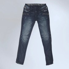 Rock Revival Cladelle Moto Skinny Jeans Low Rise Size 28 [27Wx29L] 2010s Edgy