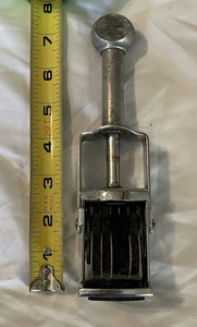 Vintage TUF band SUPER 5 Band Grocery Price Stamper - As Found Condition.