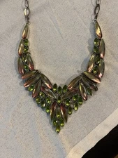 Bi-color Tourmaline and Peridot 23” Necklace