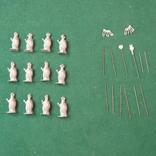 12 Lacedaemonian Hoplite, Ral Partha 35-111, Historical 25mm Metal Miniatures
