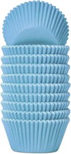 Cupcake Liners Light Blue Baking Cups Muffin Paper Standard 200 Pack