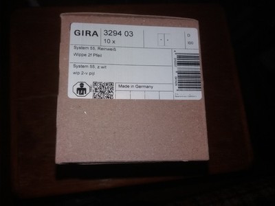 gira system 55,Reinweiß Wippe2fPfeil 329403/ 10x Neu in Original Verpackung 