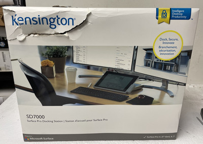 Kensington SD7000 Microsoft Surface Pro 4 5th Gen Docking Station Black New
