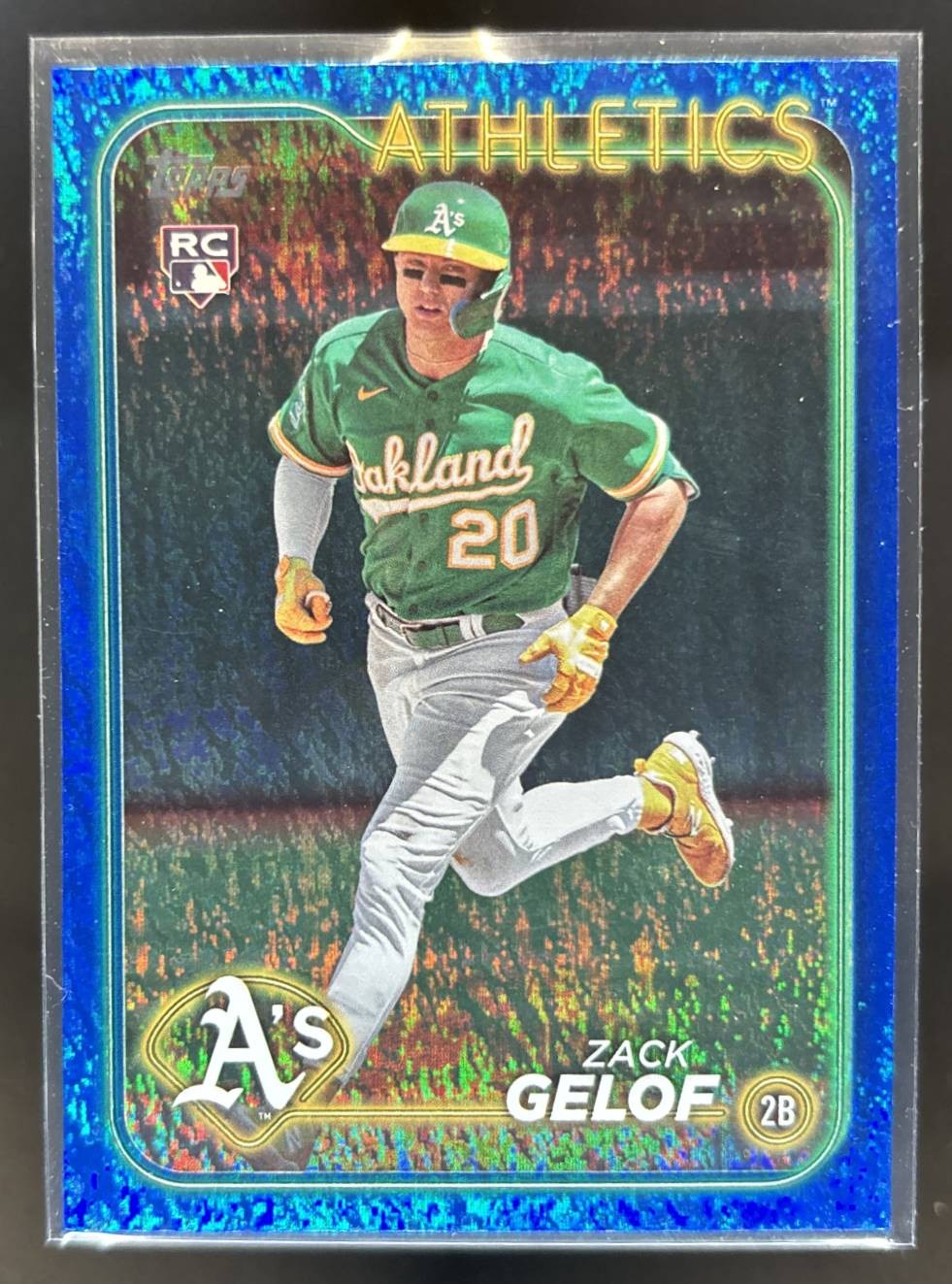 2024 Topps Zack Gelof Blue Holofoil /999 Oakland Athletics #166 RC