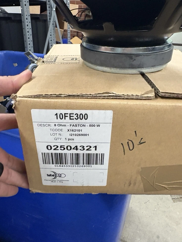 AUTÉNTICO Faital Pro 10FE300 10" Midbass 8 Ohm 500 Wts Foto 2 de 4