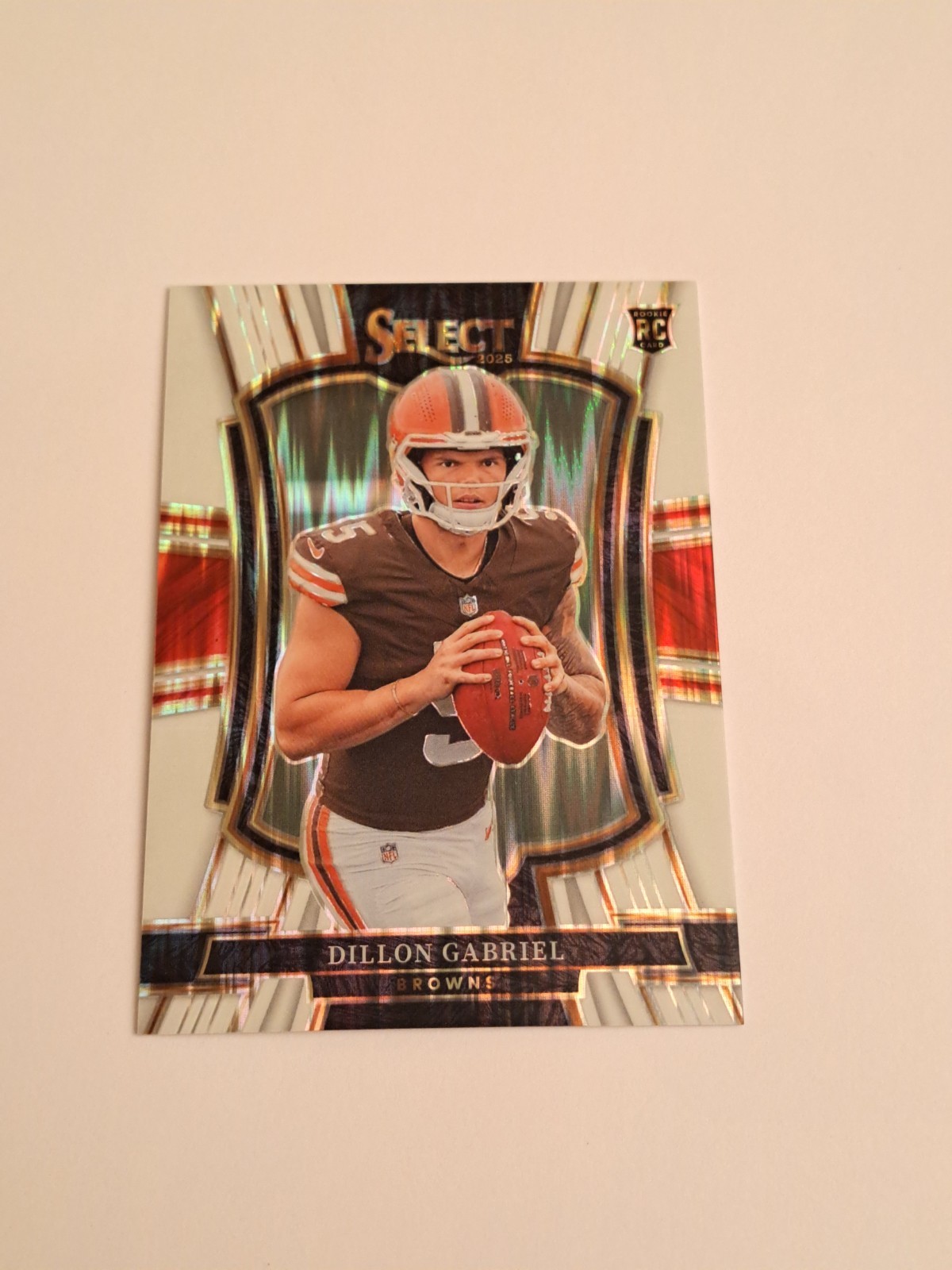 2025 Panini Select Football #/799 Dillon Gabriel White Shock #154 Browns