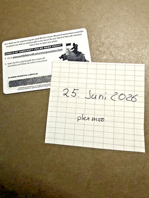 BlizzCon 2008 World of Warcraft Polar Bear Mount Lootcard - Unused - Unscratched